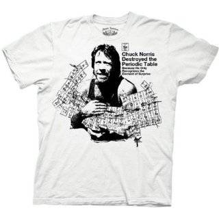 Chuck Norris Destroyed The Periodic Table T Shirt Tee