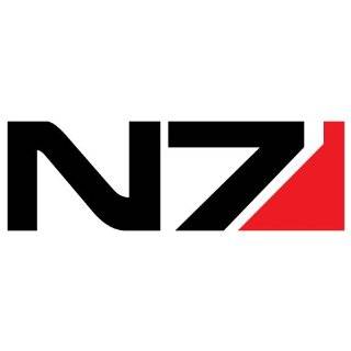 Mass Effect 2 and 3 Sticker N7 Decal black and red Vinyl game logo