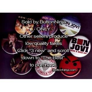   of 10 BON JOVI Quotes Lyrics Pinback Buttons 1.25 Pins Jon Rock Band