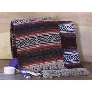  Mexican Blanket Made in Mexico for Throws, Yoga or 
