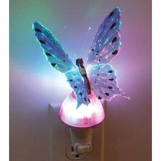 Butterfly Optic Fiber Color Changing Night Light Show   pink in