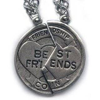 Sterling Silver Best Friend Two Piece Necklace Jewelry 