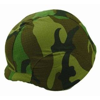 Airsoft Green Woodland Camouflage Helmet Cover