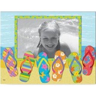 Flip Flop Parade Beach Vacation Summer 4 x 6 Picture Frame