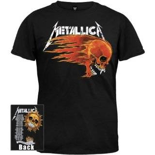  Metallica Flaming Sun two sided black t shirt Clothing