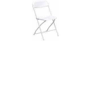   HERCULES Series 800 lb. Capacity Premium White Plastic Folding Chair