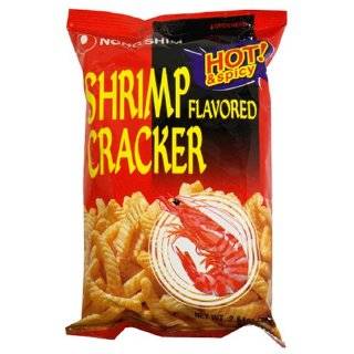 Nong Shim Shrimp Cracker, Hot, 2.64 Ounce Packages (Pack of 30)
