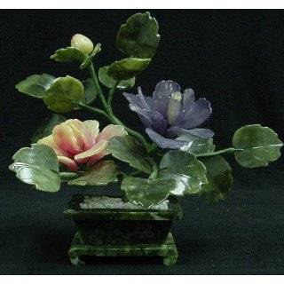  Bonsai Jade and Fluorite Flower Gem Tree, B1 Everything 