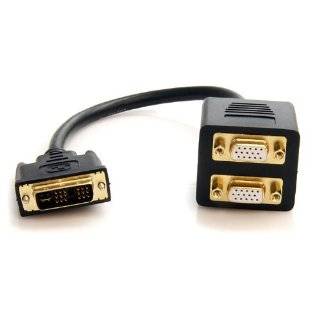 StarTech DVISPL1VV 1 Feet DVI I Analog to 2x VGA Video Splitter 