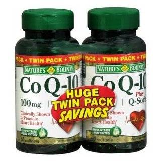 Natures Bounty Co Q 10 100mg Plus Q Sorb Softgels Twin Pack, 60 Count