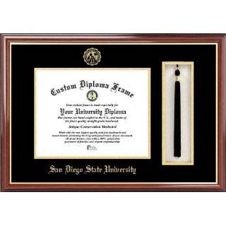 SAN DIEGO STATE Diploma Frame with Artwork in Classic Black Frame 