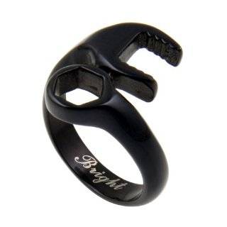  Stainless Steel Biker Ring   Ladies Wrench Ring  Size  5 