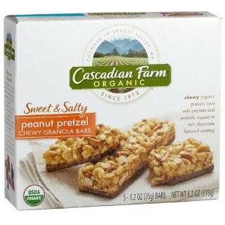 Cascadian Farm Organic Chewy Granola Bars, Peanut Butter Chip, 6   1.2 