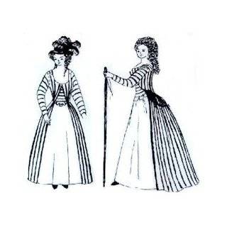 1700s Polonaise, Levite & Round Gowns Pattern   Sizes 
