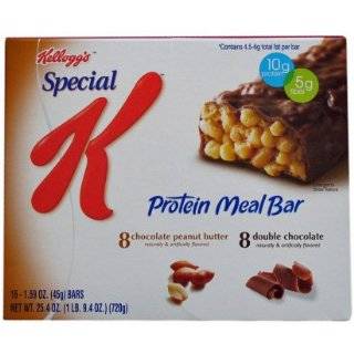 Special K Protein Meal Bar, 8 Chocolate Peanut Butter & 8 Double 