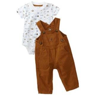 Carhartt Baby boys Infant Washed Bib Overall Set