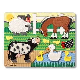 Melissa & Doug Farm Touch and Feel Puzzle
