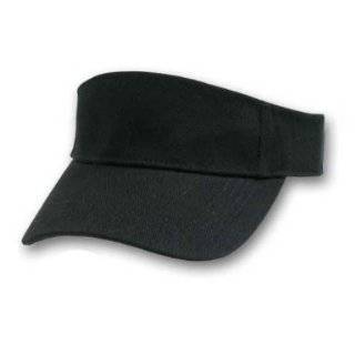 Plain Single Sports Visor  Black