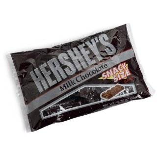 Hersheys Snack Size Bars, Milk Chocolate, 10.35 Ounce Bags (Pack of 6 