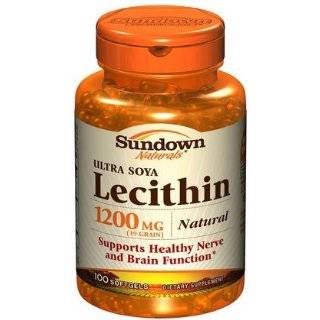  Sundown Ultra Soya Lecithin, 1200 mg, 100 Softgels (Pack 