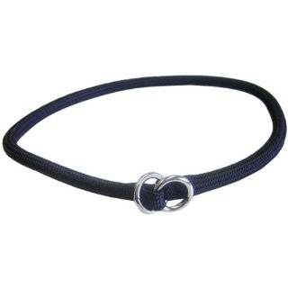   BK 5/16 Inch by 18 Inch Round Braided Choke Nylon Dog Collar, Black