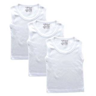 Luvable Friends Sleeveless Tee Tops, 3 Pack, White