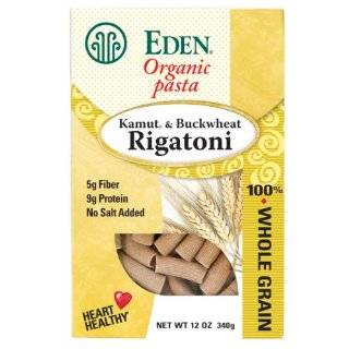 Eden Organic Kamut & Buckwheat Rigatoni, 100% Whole Grain, 12 Ounce 