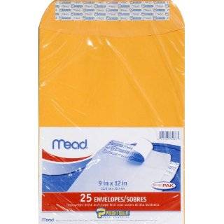 Mead Press It Seal It Envelopes, 9 x 12 Inch, Office Pack