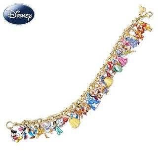   Charm Bracelet Featuring 37 Disney Characters by The Bradford Exchange