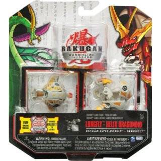 Bakugan Super Assault Pyrus Longfly + Lumagrowl [New in Package] with 