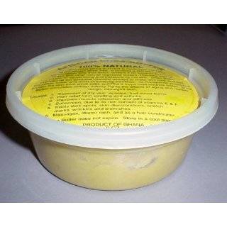 African Shea Butter Cream (100% Pure & Raw, Gold) 8 Oz.