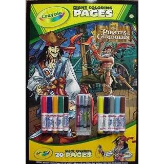 Crayola Disney Pirates Giant Coloring Pages with Crayola Sticks