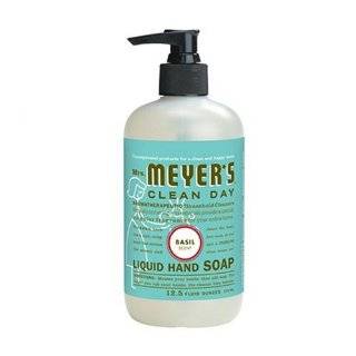 Mrs. Meyers Clean Day Liquid Hand Soap, Basil, 12.5 Ounce Bottles 