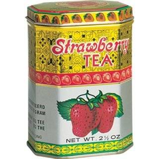 Roland Kwong Sang Tea, Strawberry, 2.5 Ounce Tins (Pack of 6)