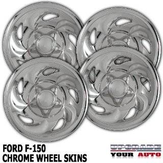  92 96 FORD F150 15 Chrome Wheel Skin Covers Automotive
