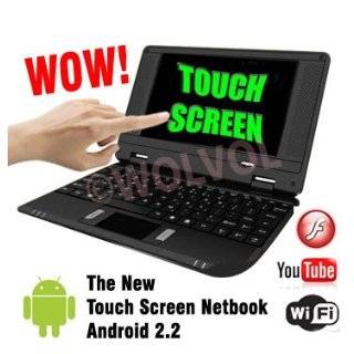 Touch Screen Black MINI LAPTOP NETBOOK 7 Computer Android 2.2 WiFi 3 