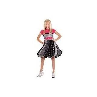  Deluxe Hannah Montana Pink Polka Dot Dress Costume   Child 