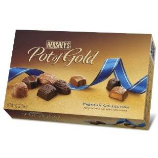Hersheys Pot of Gold Assorted Milk and Dark Chocolate Premium 