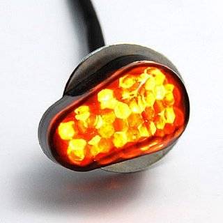  New Motorcycle Smoke Lens Amber LED Light Turn Signals For 