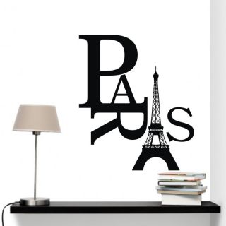 Paris Art Eiffel Tower Removable Wall Stickers Decals Quote Home Decor Vinyl