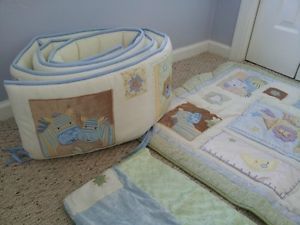 Kids Line Noah's Ark 7 Piece Baby Crib Bedding Set
