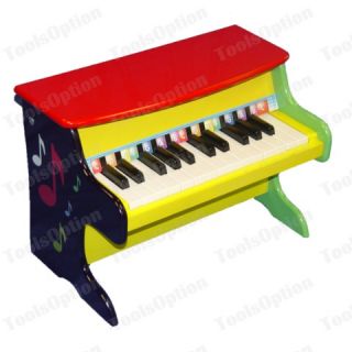 Mini Child's Red Colorful Piano Baby Grand Kids 25 Keys