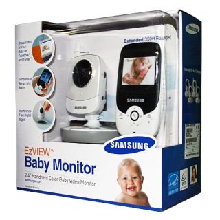 New Samsung Sew 3022 Ezview Baby Monitoring Color LCD Video 2 Way Audio System