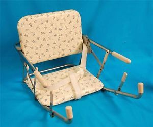 Vtg Bilt Rite Booster Seat Baby Feeding Portable High Chair Attaches to Table