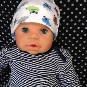 18 inch Zaph Male Boy Doll Real Baby Clothes Carters Life Size Layette Hat Socks