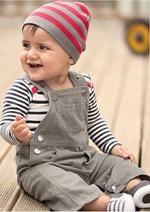 3pcs Baby Boy Kid Striped Hat Romper Pants Jumpsuit Outfit Set Trousers Clothes