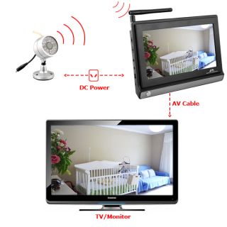 7''LCD Wireless Night Vision Video Camera Baby Monitor Security Cameras Receiver