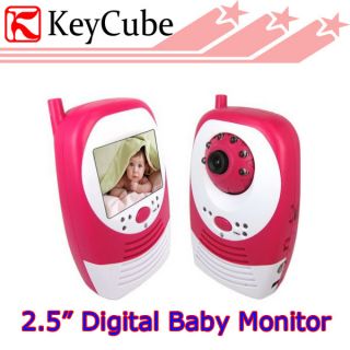 Wireless 2 4GHz Digital 2 5 inch Baby Monitor with Night Vision Camera Kit 2way
