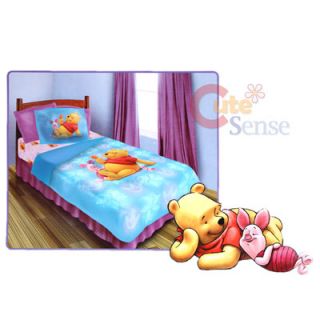 Disney Winnie Pooh Piglet Twin Bedding Comforter Set 3pc
