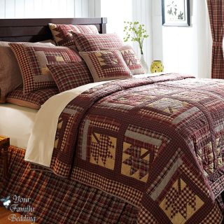 Country Maple Leaves Leaf Twin Queen Cal King Size 100 Cotton Quilt Bedding Set